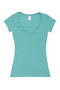 Picture of Ramo Ladies Raw Cotton Wave V Neck Tees T918LD