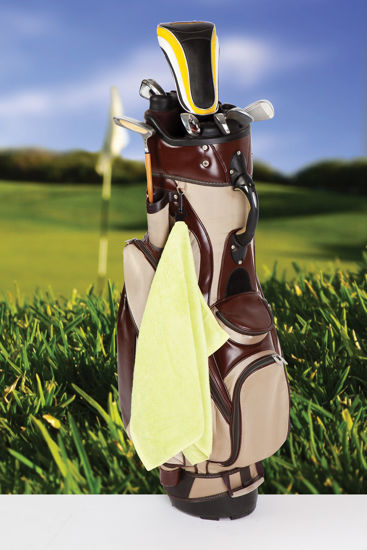 Picture of Ramo Bamboo Golf Towel With Plastic Hook TW001G